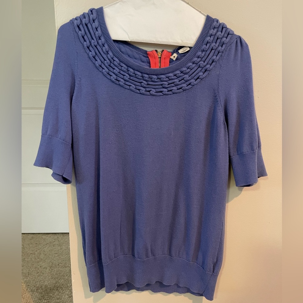 Moth Periwinkle Lightweight Sweater Size Large